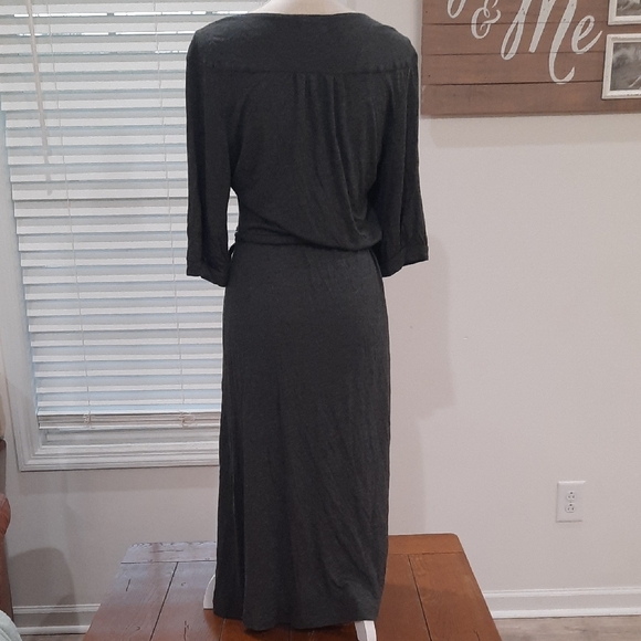 Banana Republic Grey Wrap Dress XL - Picture 3 of 9